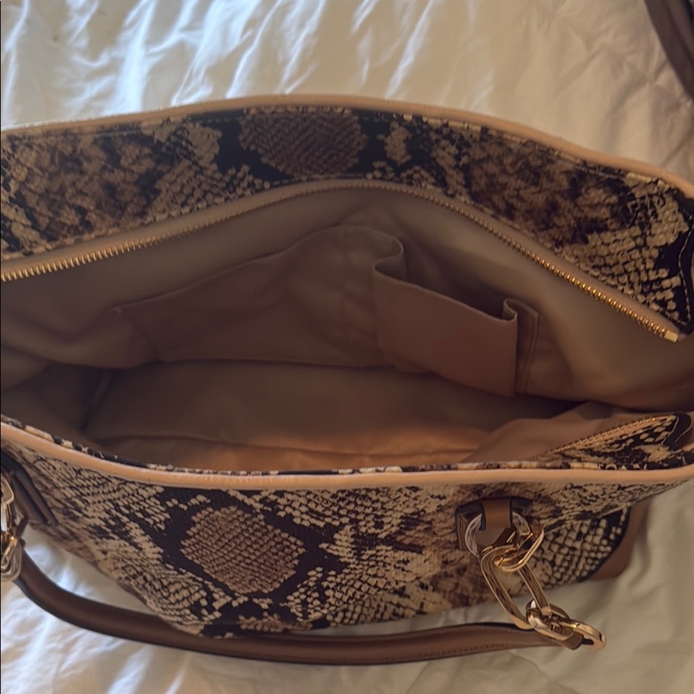 Coach Brown Python Print Tote Bag - image 7